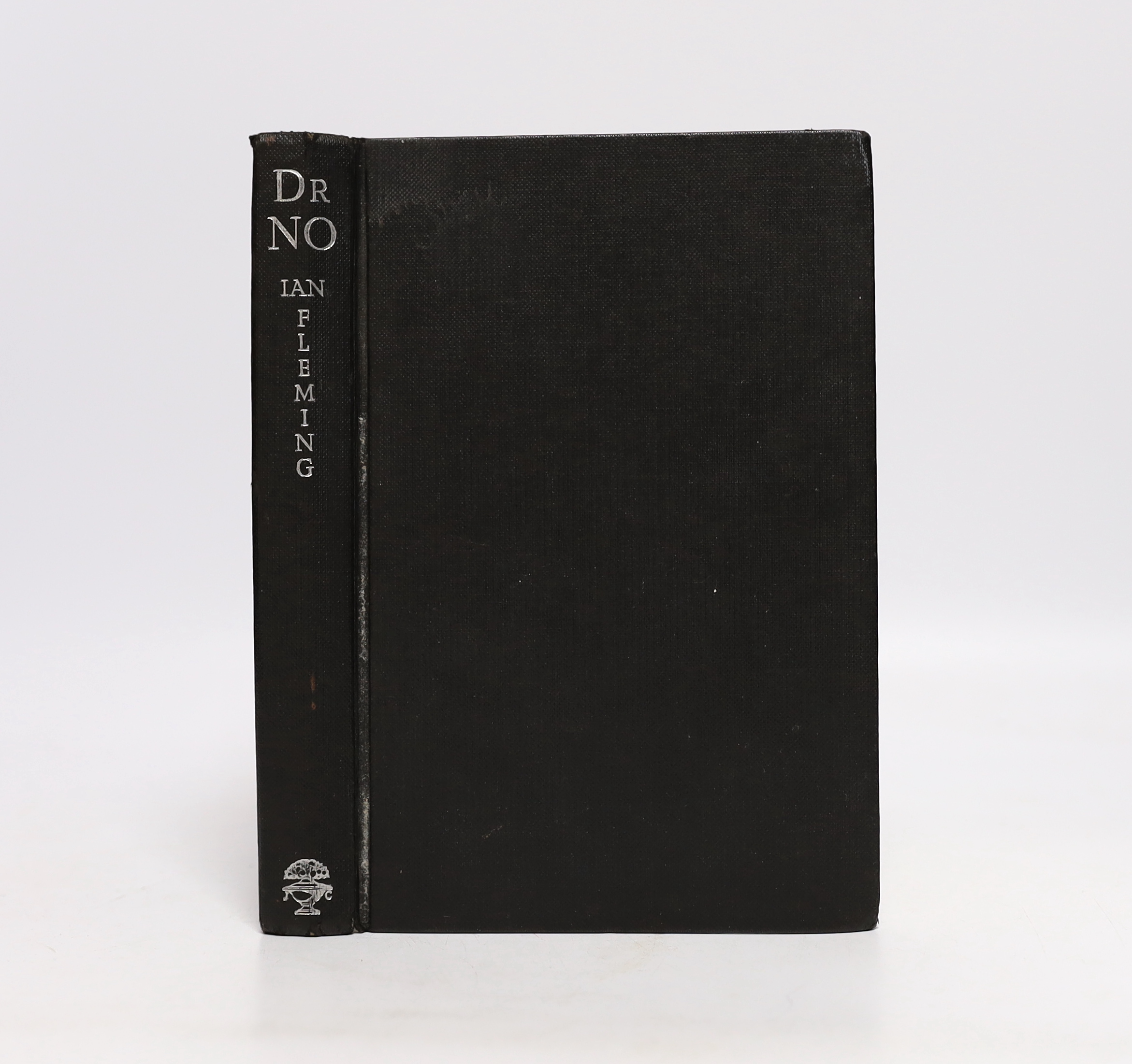 Fleming, Ian - Diamonds Are Forever, 1st edition, remainder copy, outside bound by others in yellow cloth (spine and boards spotted, front board stamped Ex Libris), 8vo, in an unclipped d/j, (leaves trimmed to 182 x122mm